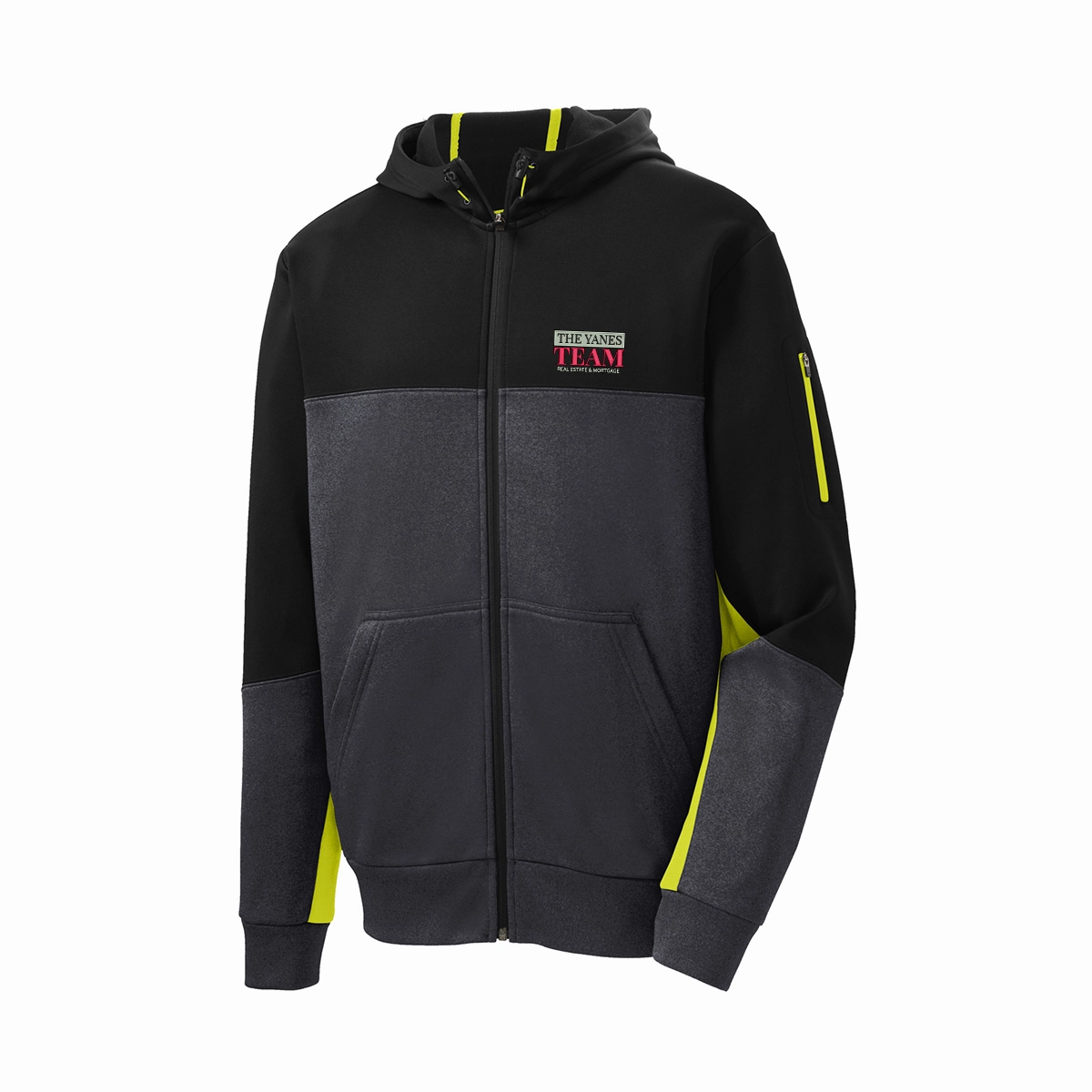 Winter Special Sport-Tek® Tech Fleece Color block Full-Zip Hooded Jacket