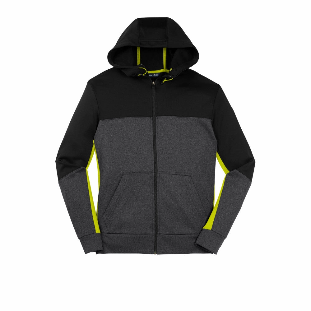 Winter Special Sport-Tek® Tech Fleece Color block Full-Zip Hooded Jacket