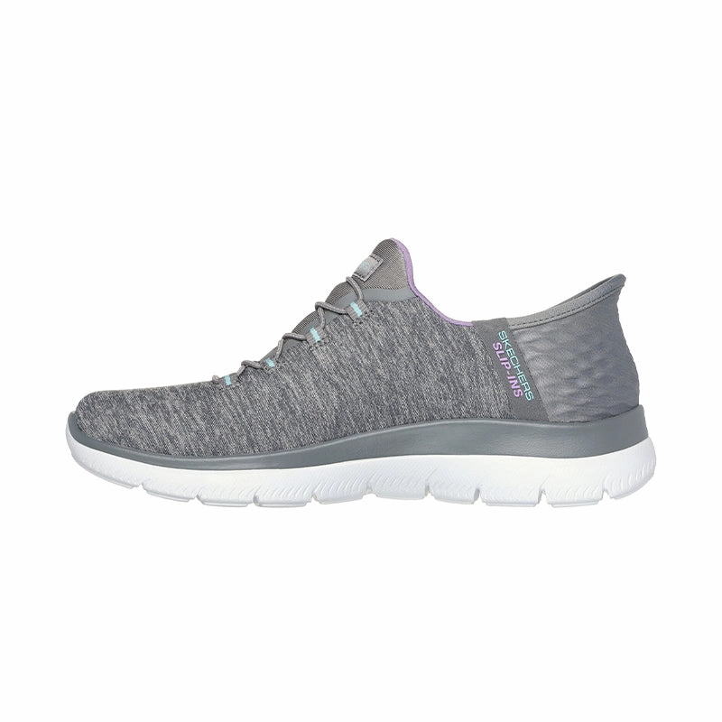 Women's Slip-ins Summits Dazzling Haze Gray Mesh/Multi Trim