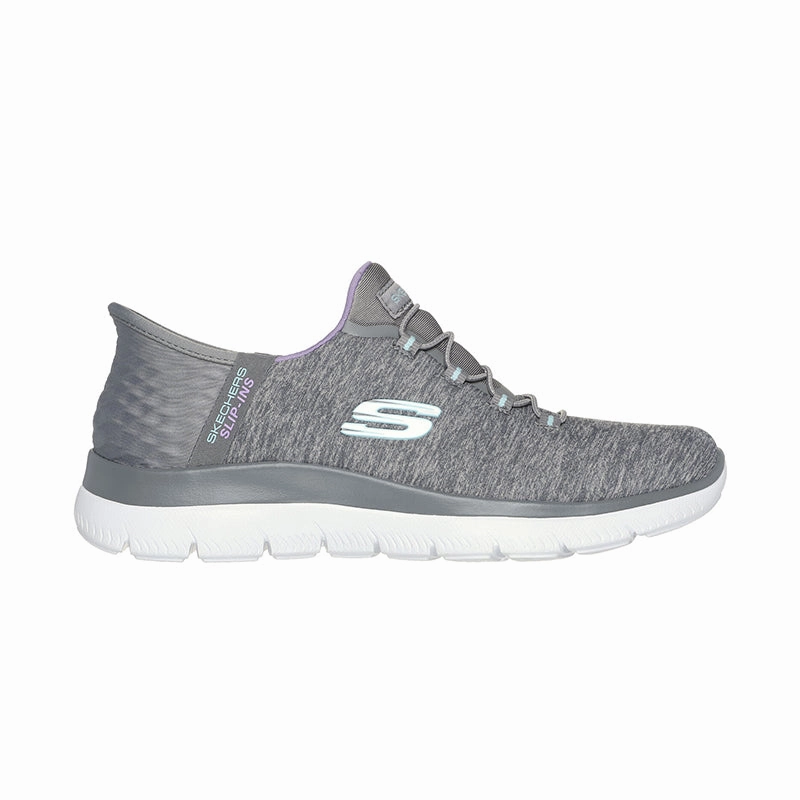 Women's Slip-ins Summits Dazzling Haze Gray Mesh/Multi Trim