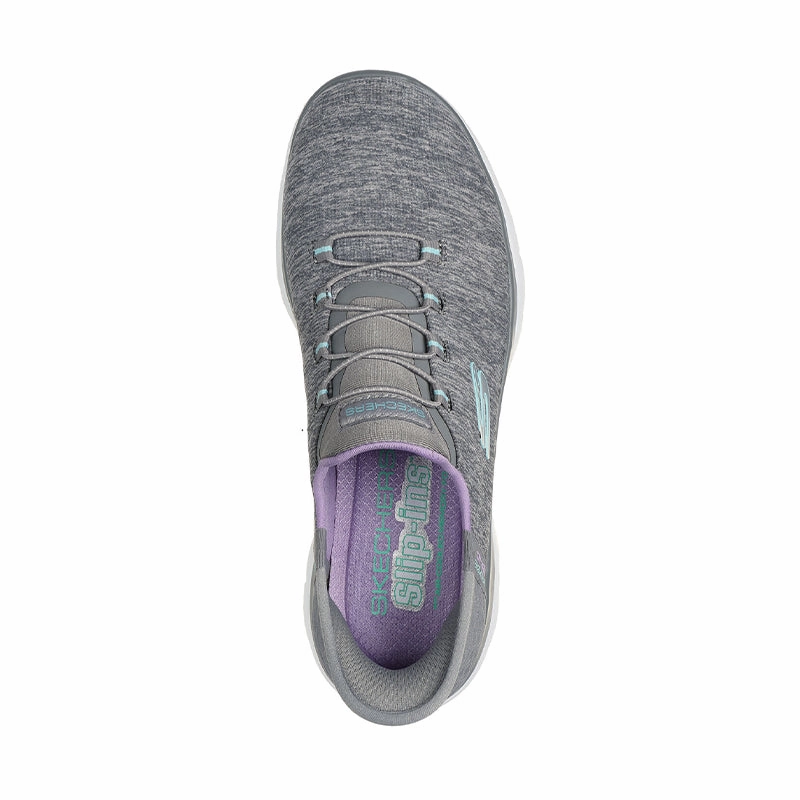 Women's Slip-ins Summits Dazzling Haze Gray Mesh/Multi Trim