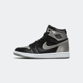 Womens Air Jordan 1 Retro - Black/Medium Grey-White