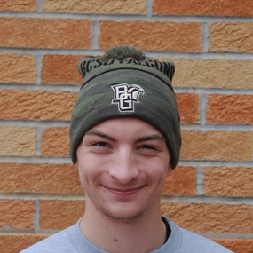 Zephyr BGSU Falcons Trooper OHT Olive Knit Hat